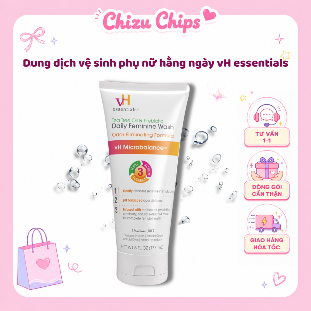 [ Best Seller AMZ ] Dung dịch vệ sinh phụ nữ hằng ngày vH essentials