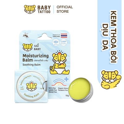 Kem Thoa, Kem Bôi Dịu Da BABY TATTOO Chăm Sóc Và Làm Dịu Vết Mẩn Ngứa, Muỗi Đốt, Côn Trùng Cắn, Hộp 10gram