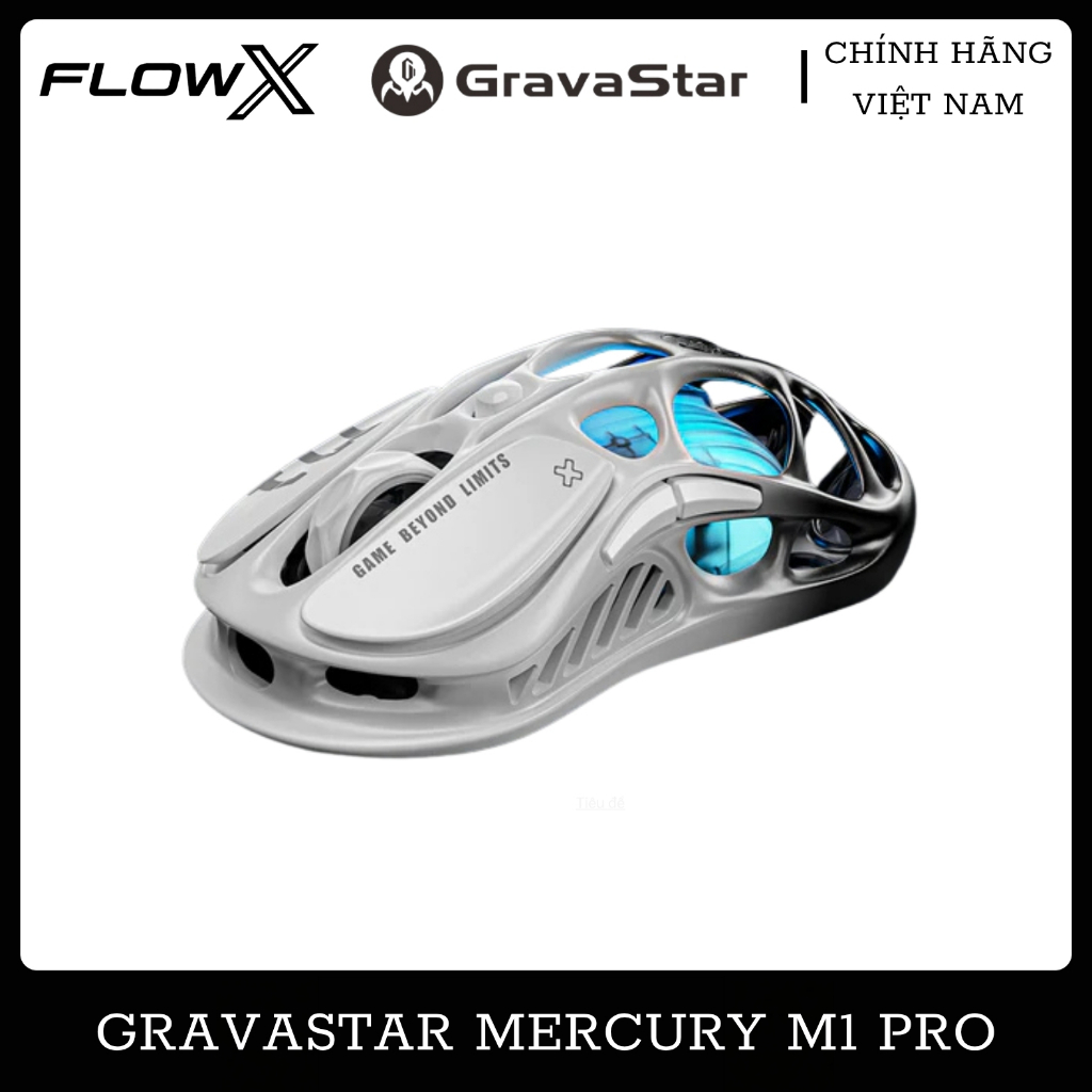 GravaStar Mercury M1 Pro Chuột Gaming Wireless PAW3395 8K RGB