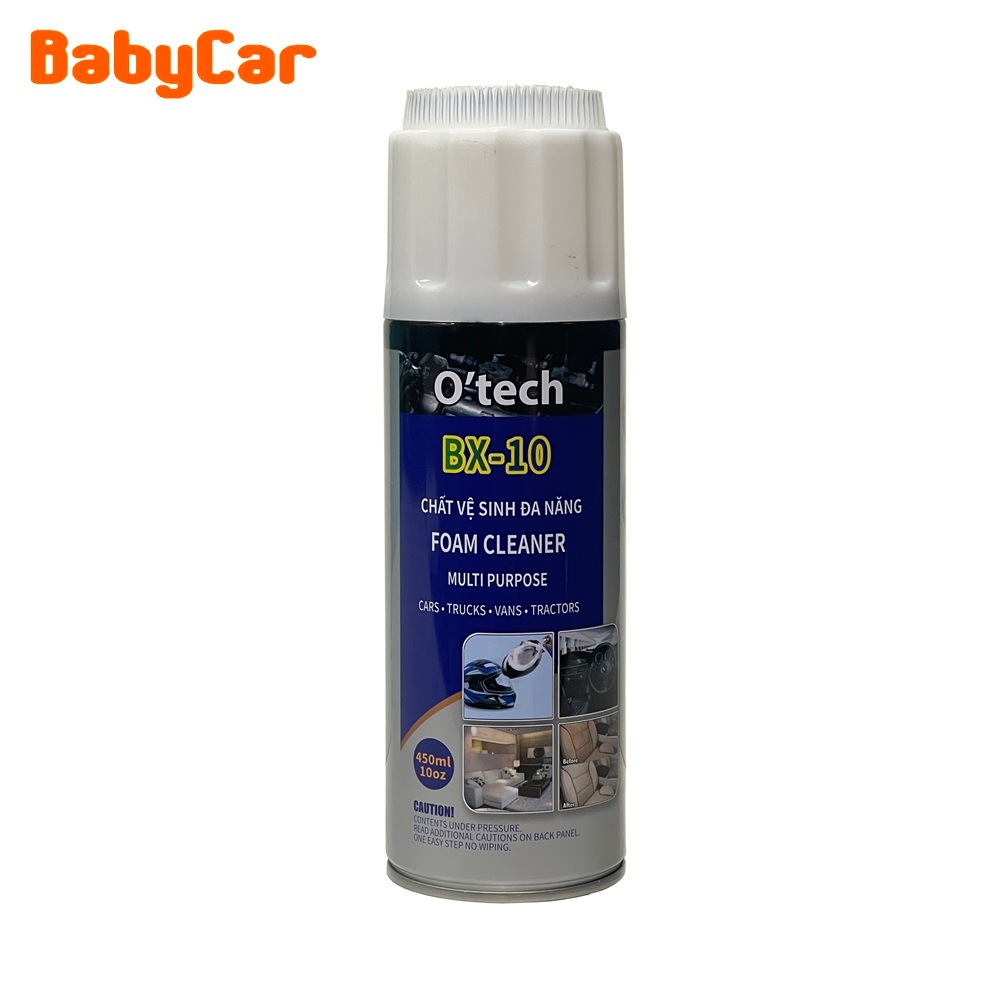Foam vệ sinh ghế ô tô, xe đẩy trẻ em BX 10 chính hãng Otech