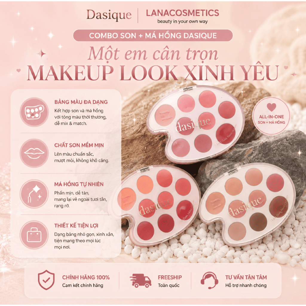 Dasique Mood Painting Lip & Cheek Palette - 30ml