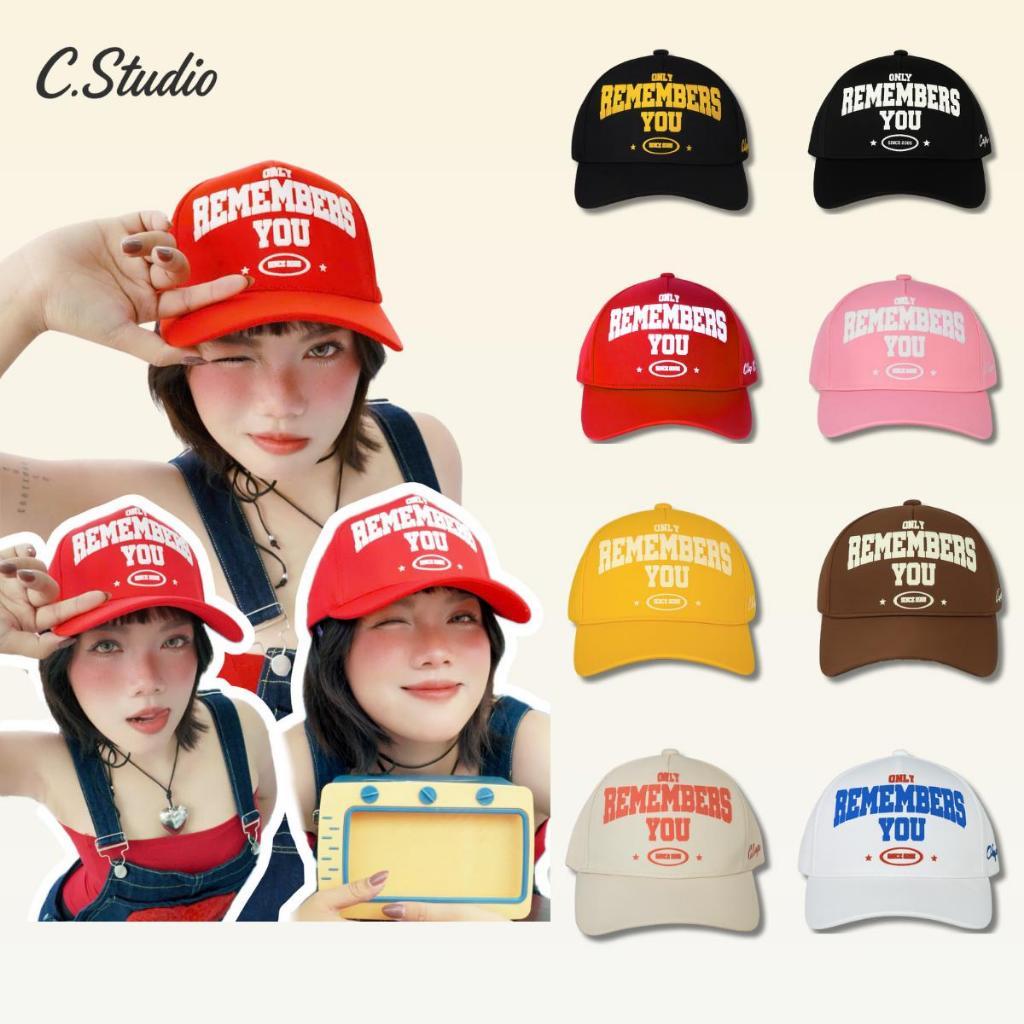 C.STUDIO l NÓN "ONLY REMEMBERS" TRUCKER CAP