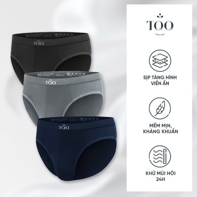 Combo 3 Quần sịp chéo TQQ cao cấp SC2206 kháng khuẩn an toàn cạp liền không lộ viền