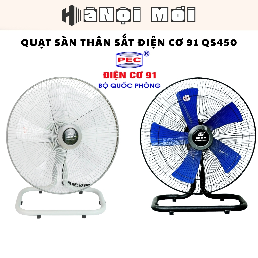 Quạt Sàn Chân Quỳ QS450 Điện Cơ 91 Bộ Quốc Phòng Công Suất Lớn, An Toàn, Tiết Kiệm Điện