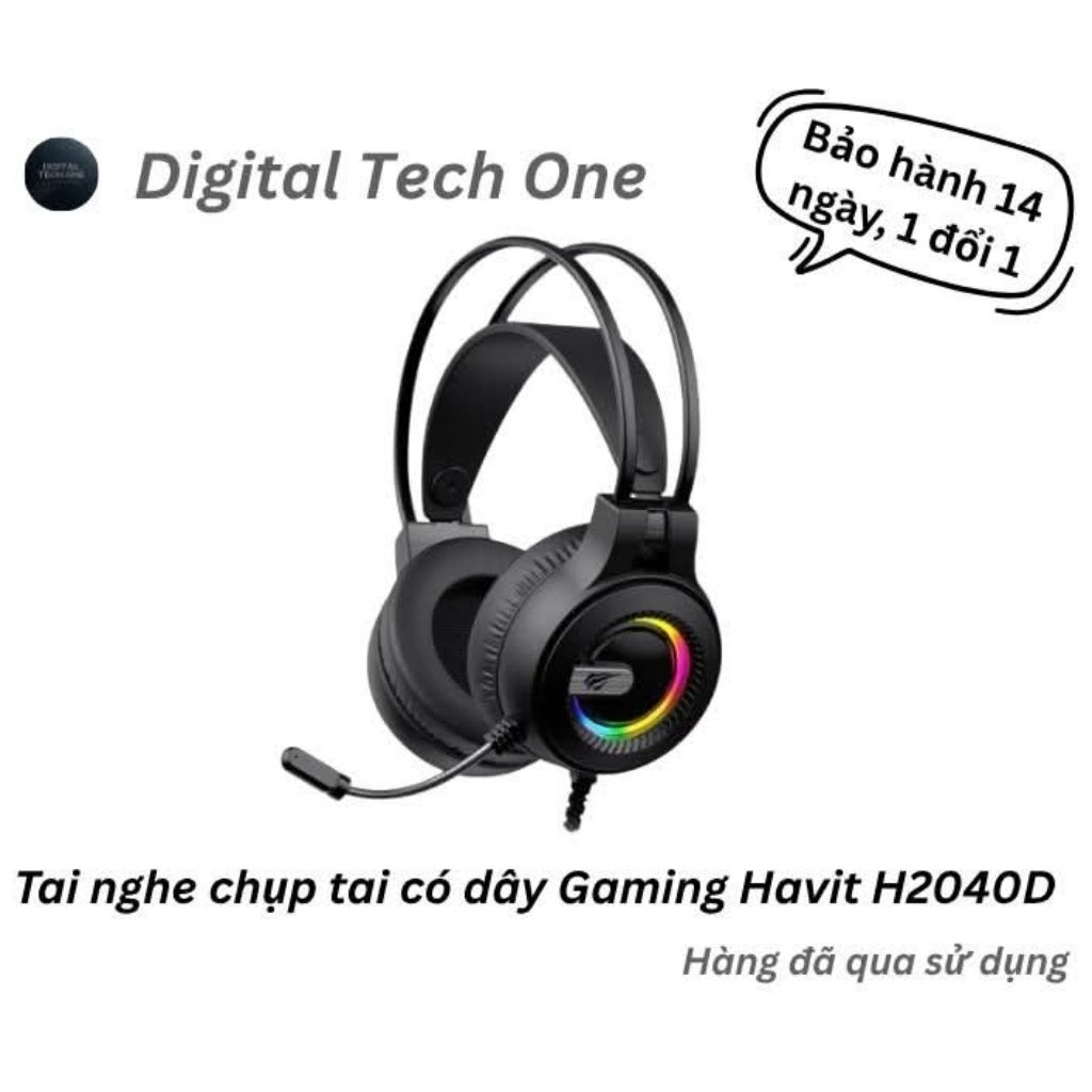 Tai nghe chụp tai có dây Gaming Havit H2040D