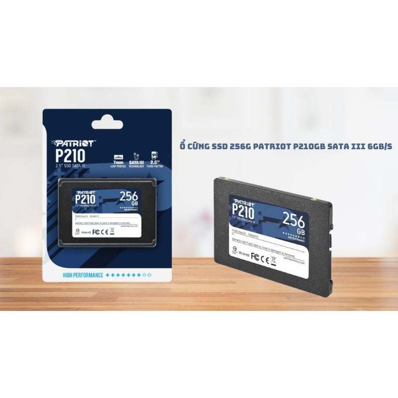[CITYCOM] Ổ cứng SSD PATRIOT P210 256GB - NEW CHÍNH HÃNG BẢO HÀNH 36 THÁNG