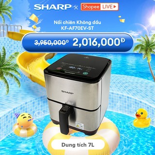 Nồi Chiên Không Dầu Sharp KF-AF70EV-ST Chống Dính 7L [Công Suất: 1650W] - Bảo hành chính hãng 12T