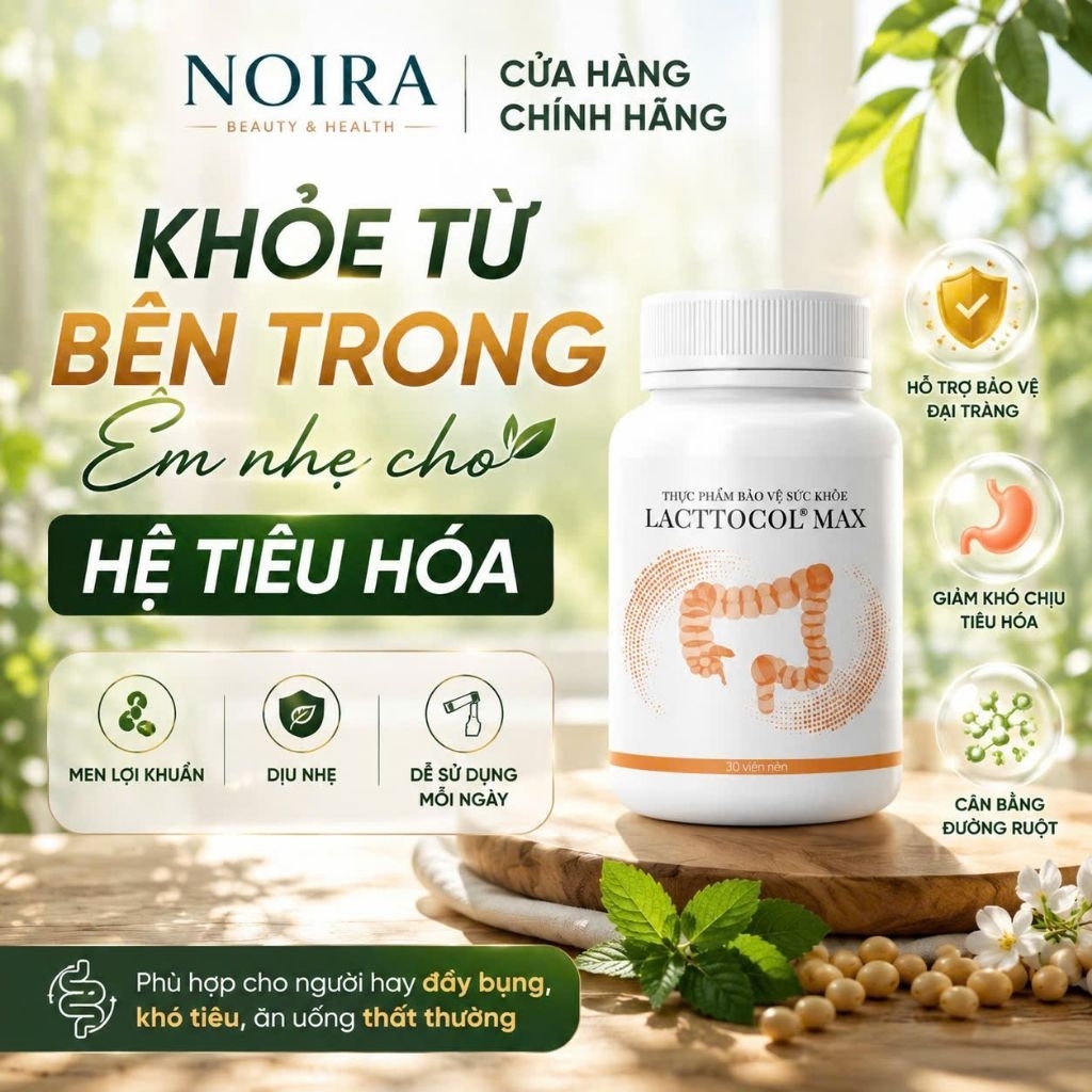 Viên Uống Lacttocol Max Giảm Đau Dạ Dày Cải Thiện Tiêu Hóa (Hộp 30 viên)