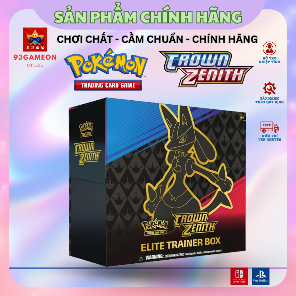 [CHÍNH HÃNG] Pokémon TCG: Crown Zenith Elite Trainer Box
