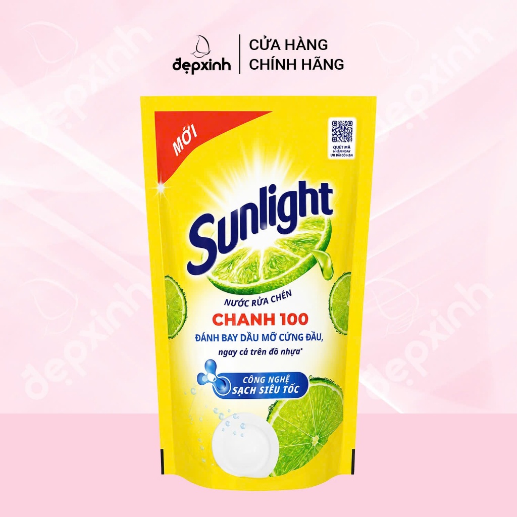 Túi nước rửa chén Sunlight Chanh 100 750g