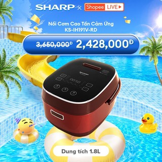 Nồi cơm điện cao tần cảm ứng sharp 1.8l ks-ih191v-rd - bảo hành 12 tháng