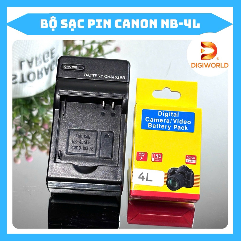 Bộ Sạc Pin Canon NB-4L ( Bộ Sạc Pin thay thế ) dùng cho IXUS : 30, 40, 50, 55, 60, 65, 70, 75 , 110 