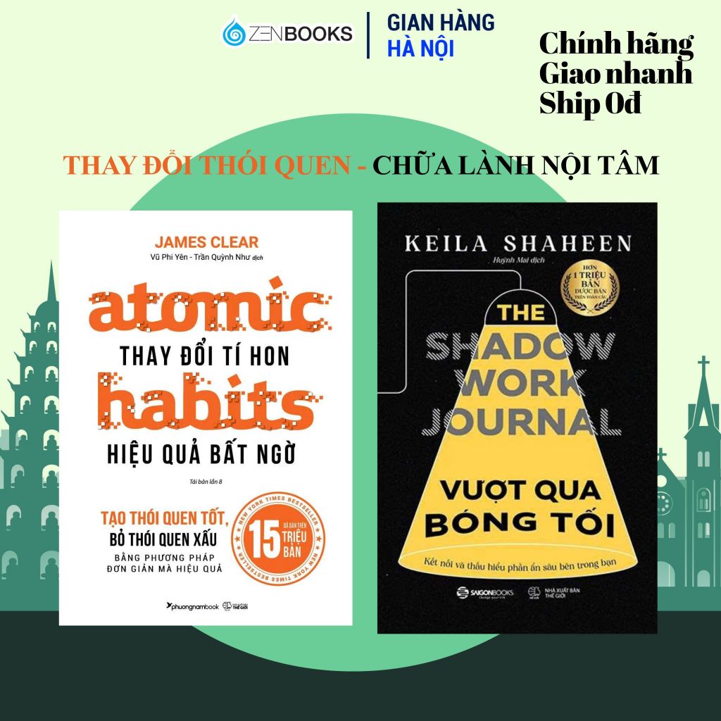 Sách - Combo Atomic Habit và Vượt Qua Bóng Tối – Để Trở Thành Phiên Bản Tốt Hơn - PN & SGB