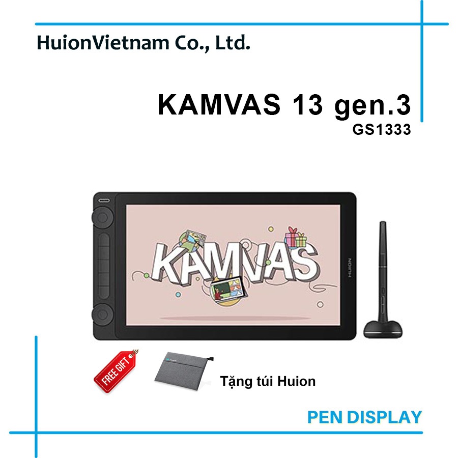 Bảng vẽ LCD Huion Kamvas 13 gen.3