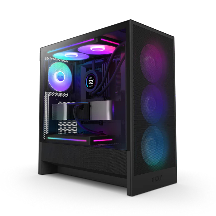Vỏ Case Máy Tính NZXT H5 Flow V2 | RGB V2 |  Black / White Cường Lực Chính Hãng | BigBuy360 - bigbuy360.vn