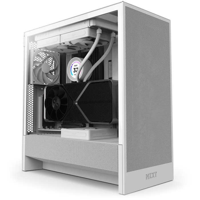 Vỏ Case Máy Tính NZXT H5 Flow V2 | RGB V2 |  Black / White Cường Lực Chính Hãng | BigBuy360 - bigbuy360.vn