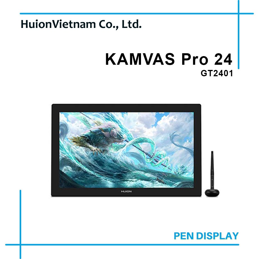 Bảng vẽ LCD Kamvas Pro 24 (4K)