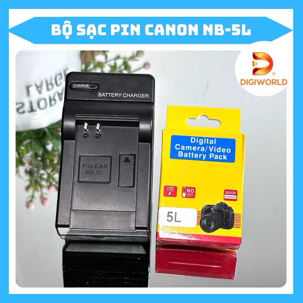 Bộ Sạc Pin Canon NB-5L ( Bộ Sạc Pin thay thế ) dùng cho PowerShot SD700 IS, SD790 IS, SD800 IS, SD85