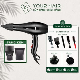 Máy sấy tóc Surker SK3901 kèm theo 2 đầu tụ gió - Có 2 chiều nóng lạnh