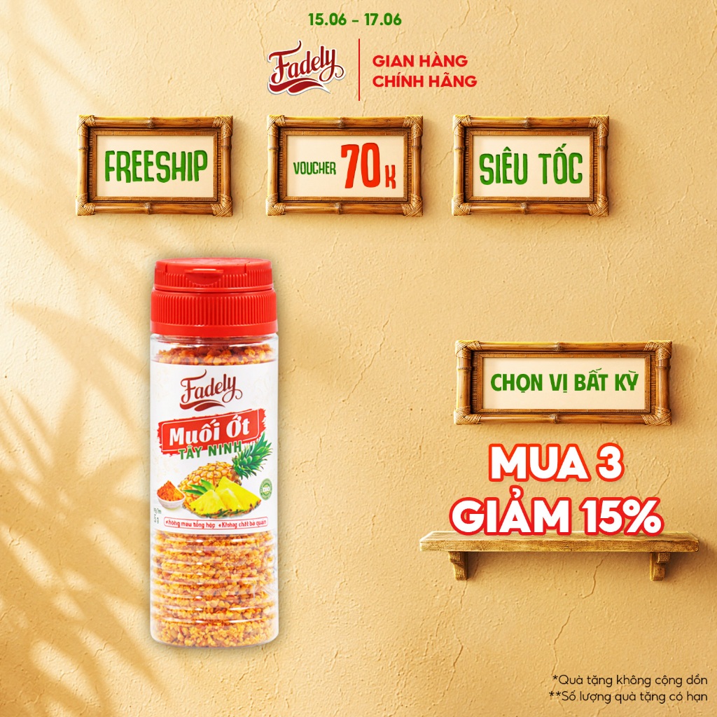 Muối Ớt Tây Ninh Fadely (95g)