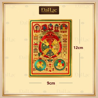 Decal Dán Văn Thù Cửu Cung Mật Tông [Mật Tông Việt Nam] 12 Cm