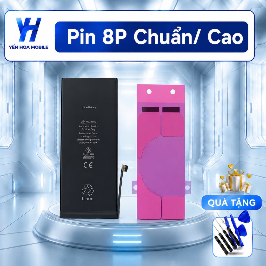 Pin 8 PLUS Dung Lượng Cao, Chuẩn - Pin Thay Thế Ổn Định Bảo Hành 12 Tháng