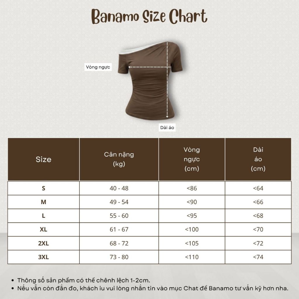 Áo thun nữ BIGSIZE Banamo Fashion áo cộc tay lệch vai phối viền nhún eo ôm body tôn dáng trẻ trung dễ phối đồ 311 | BigBuy360 - bigbuy360.vn