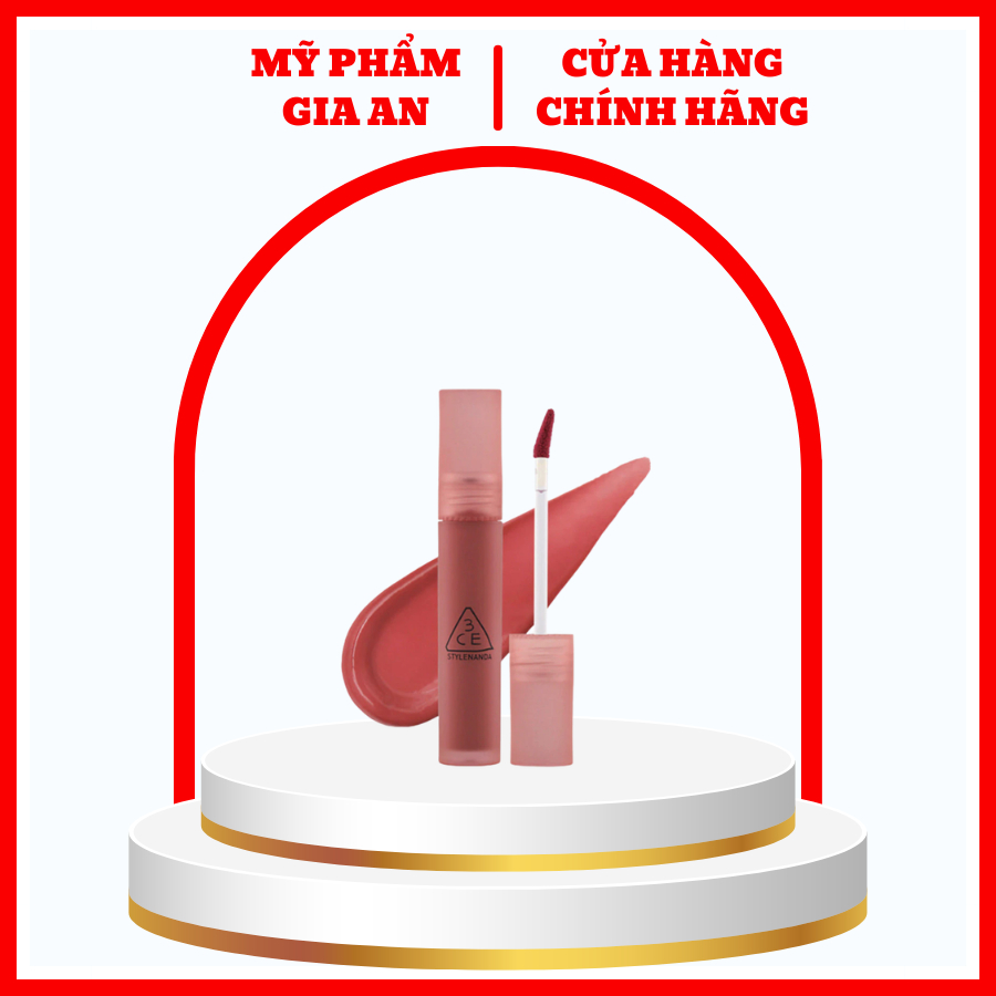 Son 3CE Blur Water Tint Casual Affair Cánh Hồng Khô Sang Trọng, Lì Nhẹ Không Khô Môi