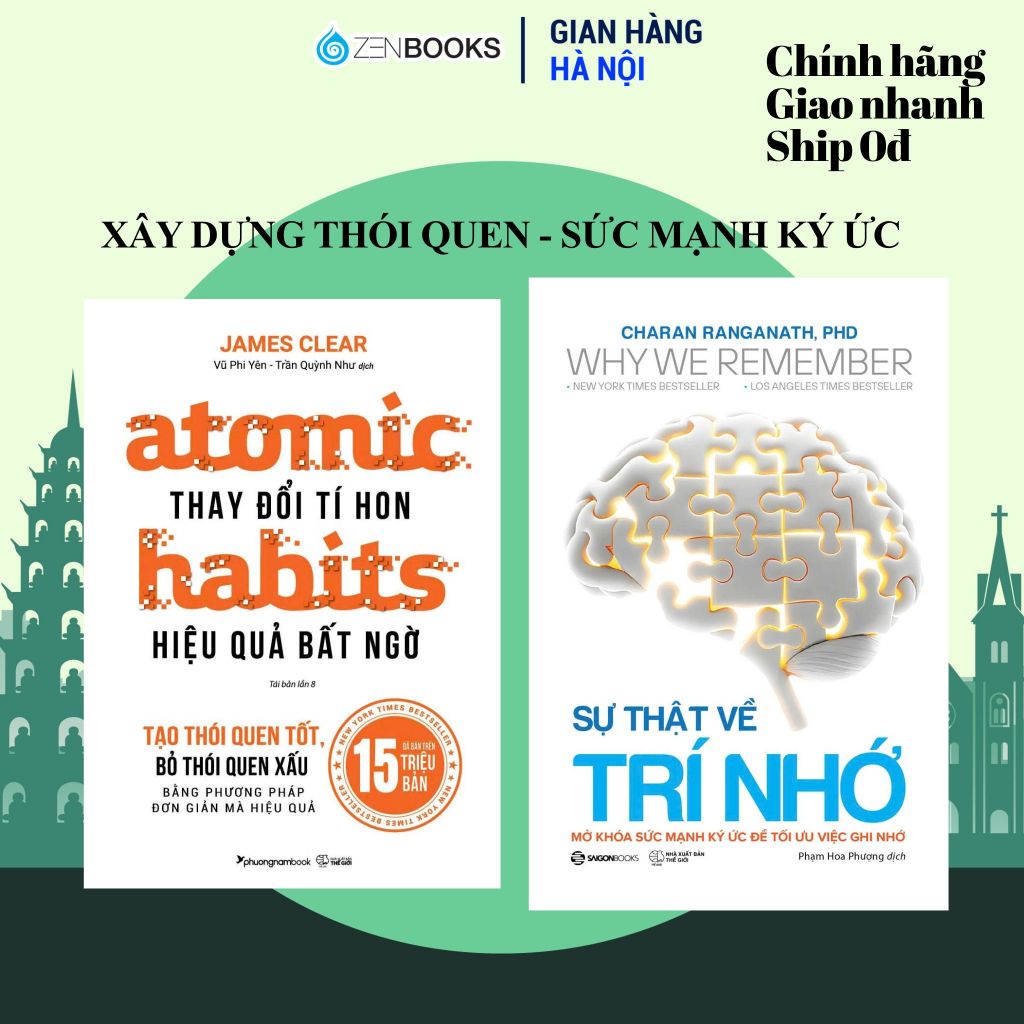 Sách - Combo Why We Remember & Atomic Habit – Hiểu Biết Não Bộ - Xây Dựng Thói Quen