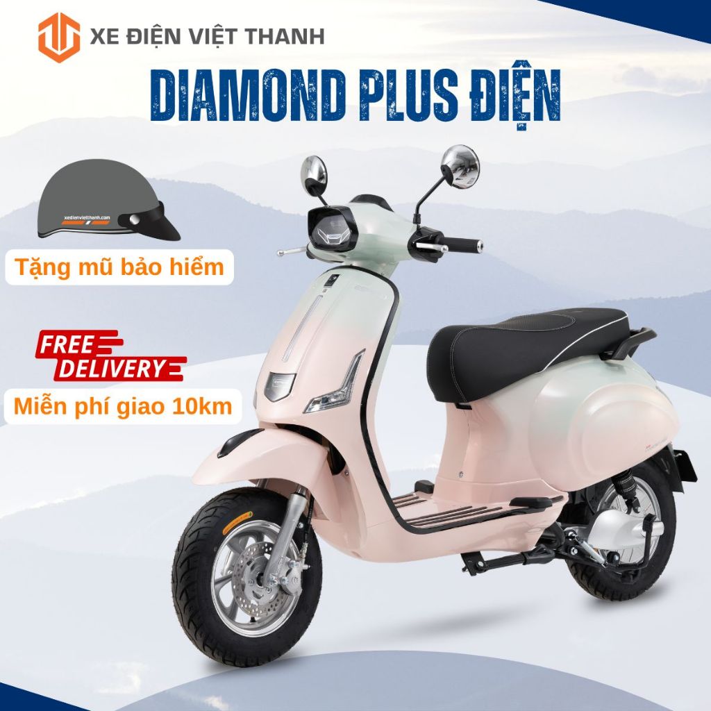 [Nhận ở HCM] Xe máy điện Espero Diamond Plus - dáng vespa nhiều màu