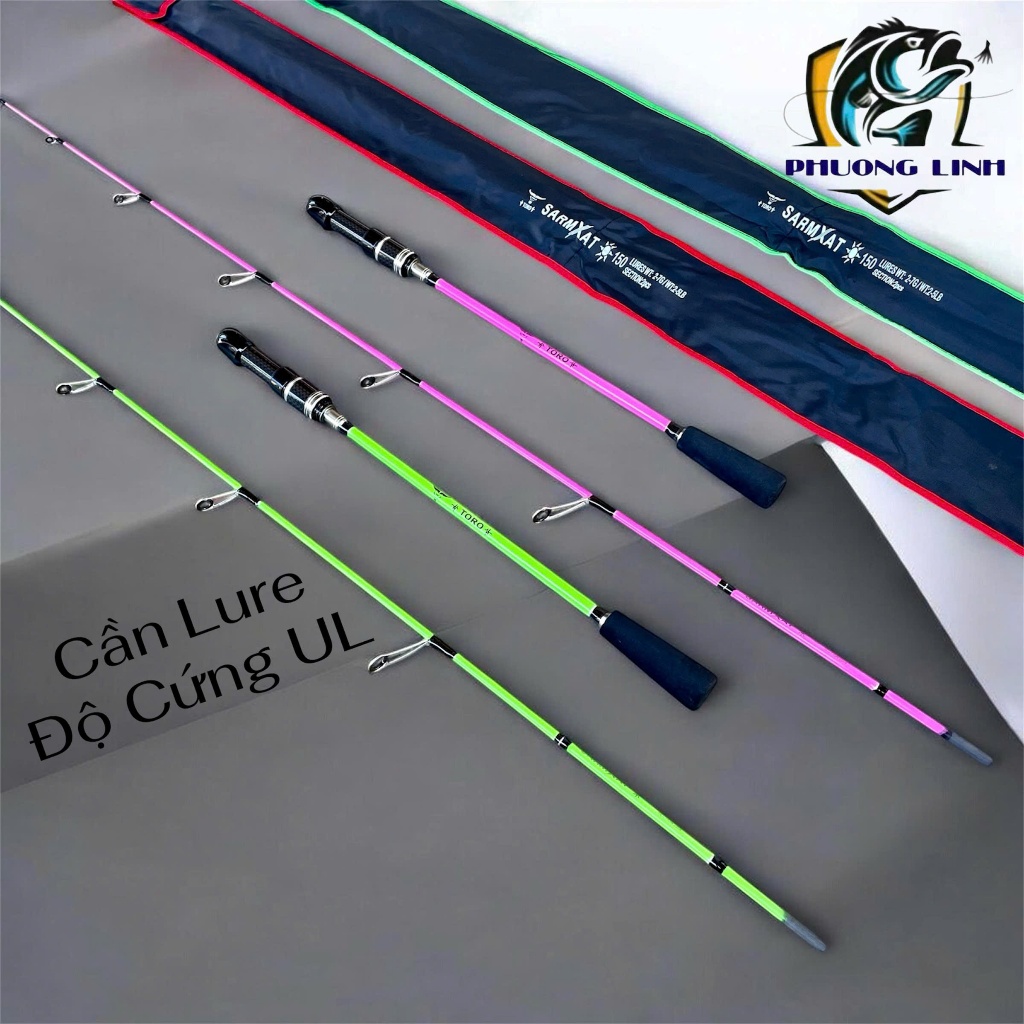 Cần Lure UL Ngọn Carbon Đặc Cắm Gốc- Cần Toro Sarmxat gắn máy đứng