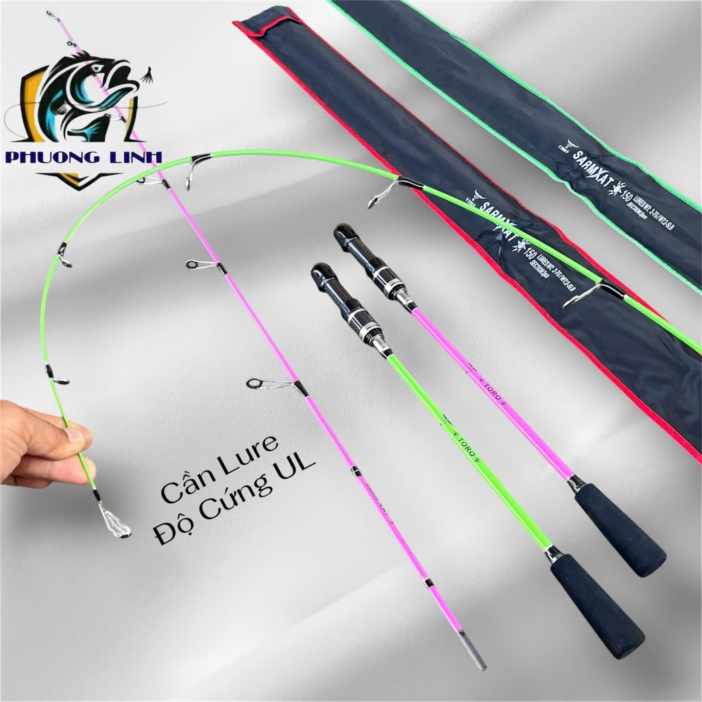 [Cần Câu Lure UL Gắn Máy Đứng] Cần Toro Sarmxat Cắm Gốc,Ngọn Carbon Đặc