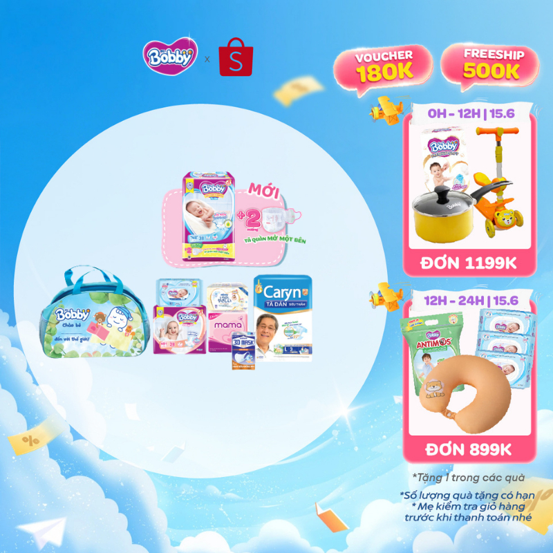 Combo Mẹ Đi Sinh 8 món tiện lợi - Xanh Bobby