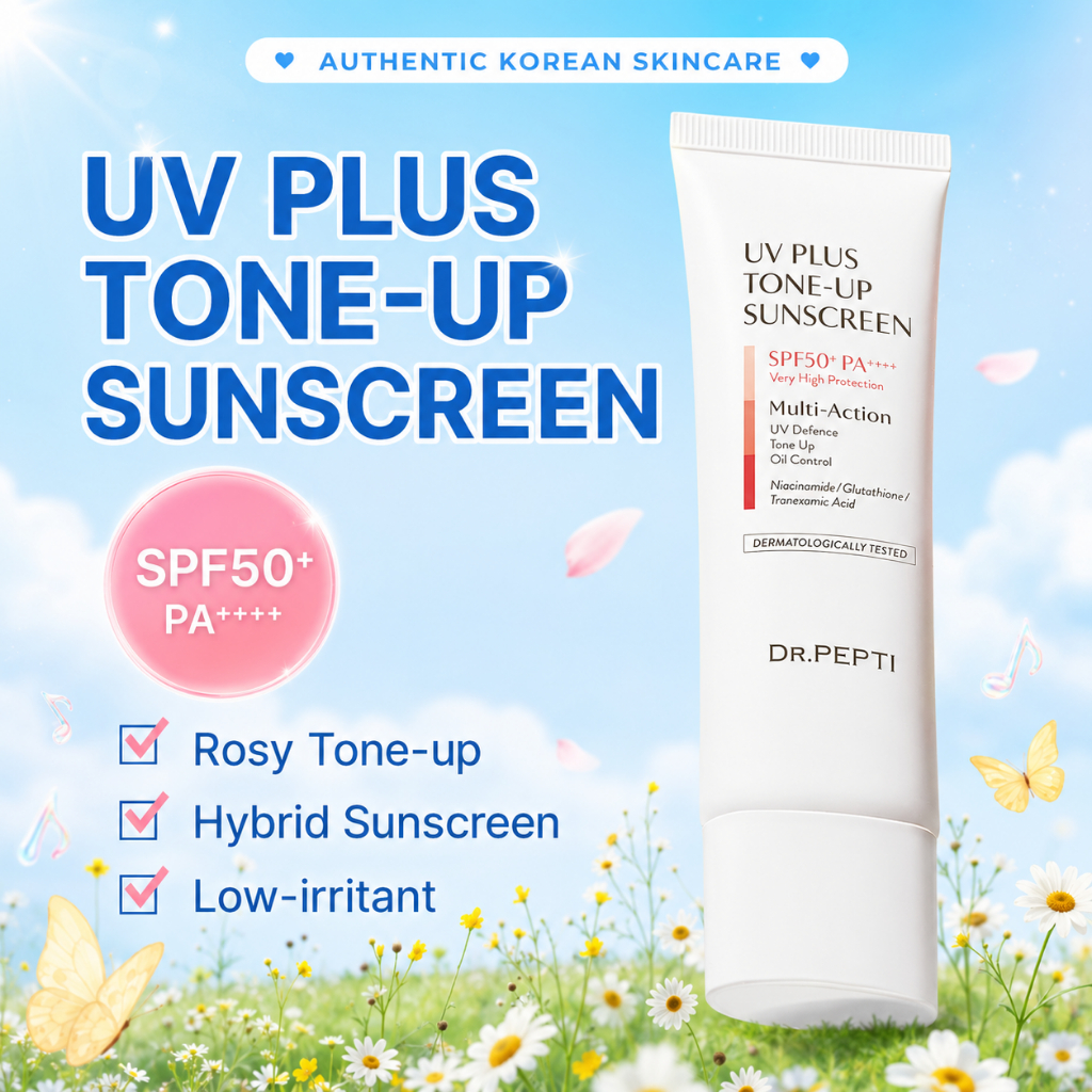 Kem Chống Nắng Nâng Tone Vật Lý Lai Hóa Học Kiềm Dầu Dr.Pepti UV Tone - Up Suncream