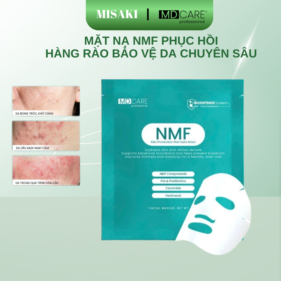 Mặt Nạ Dưỡng Ẩm Sinh Học Và Bảo Vệ Da NMF MD CARE - nmf skin protection premium mask 23gr