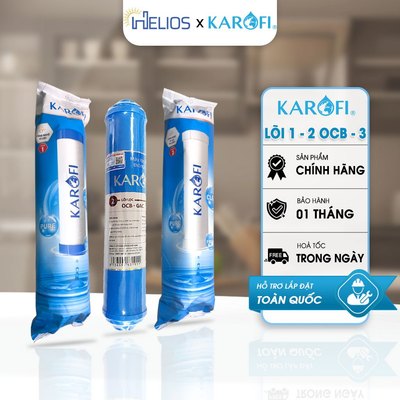 Bộ Lõi Lọc Thô Karofi 123 Chính Hãng - Lõi 2 Cắm Nhanh Cho Máy N-e NE239, E8RO, B930, N7RO