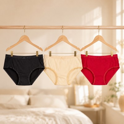 Combo 3 Quần lót SUNFLY thun lạnh trơn PA423