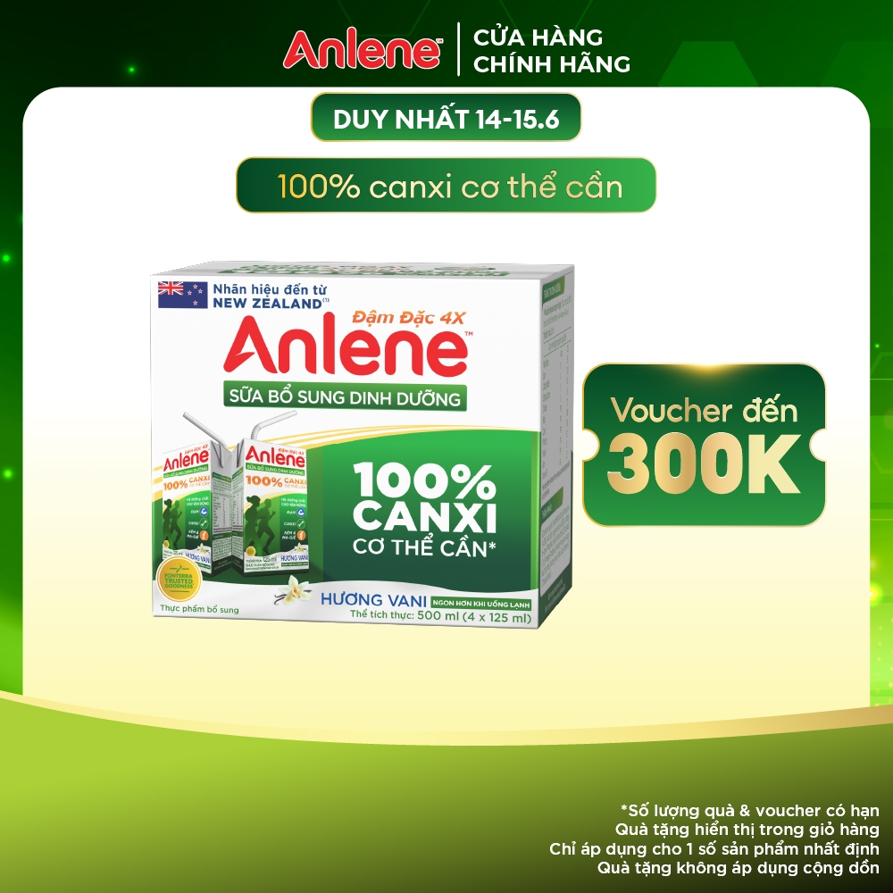 [WP] Sữa nước Anlene CONCENTRATE đậm đặc Lốc 4x125ml