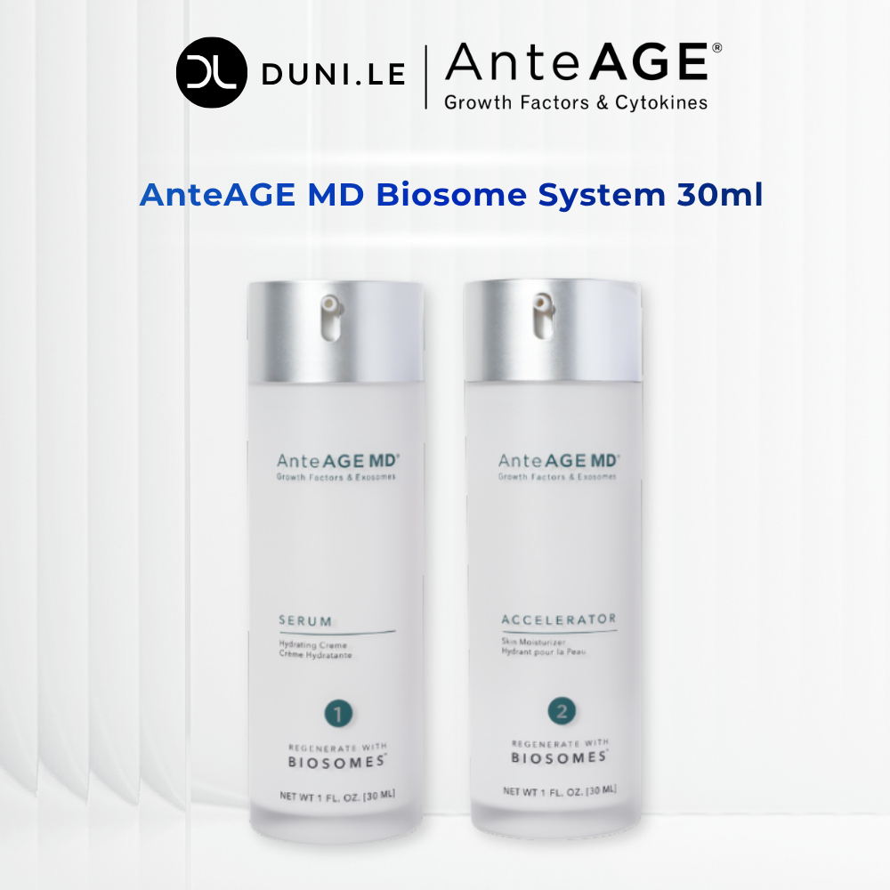 Bộ Đôi Sản Phẩm AnteAGE MD Biosome System, MD Serum 30ml Và MD Accelerator hỗ trợ trẻ hóa, phục hồi