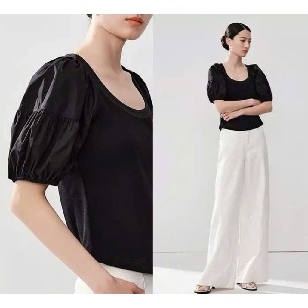 [CÓ BIGSIZE][virusplussize] Áo thun tay phồng ON34 xuất xịn bigsize