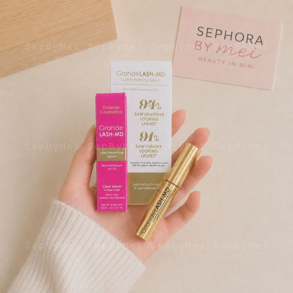 [Minisize 0.7mL] Dưỡng mi Grande Cosmetics GrandeLASH-MD Lash Enhancing Serum Chính Hãng (có cả full
