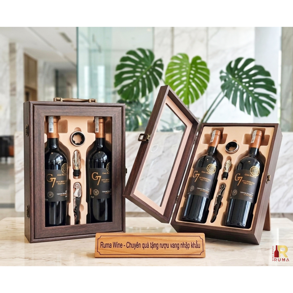 Set quà tặng tết rượu vang Chile G7 - HK mica 2