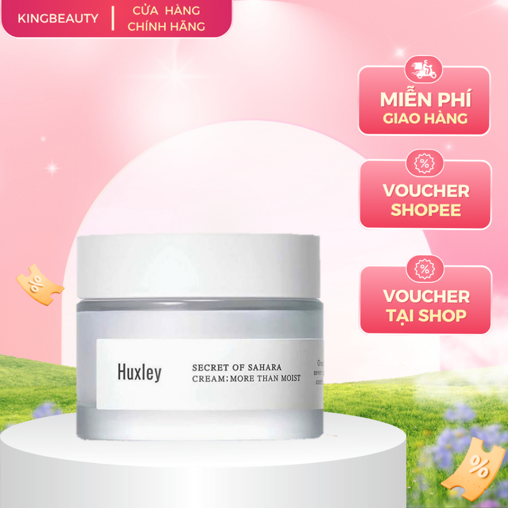Kem Dưỡng Ẩm, Phục Hồi Da Chiết Xuất Xương Rồng Huxley Secret Of Sahara Cream; More Than Moist 50ml
