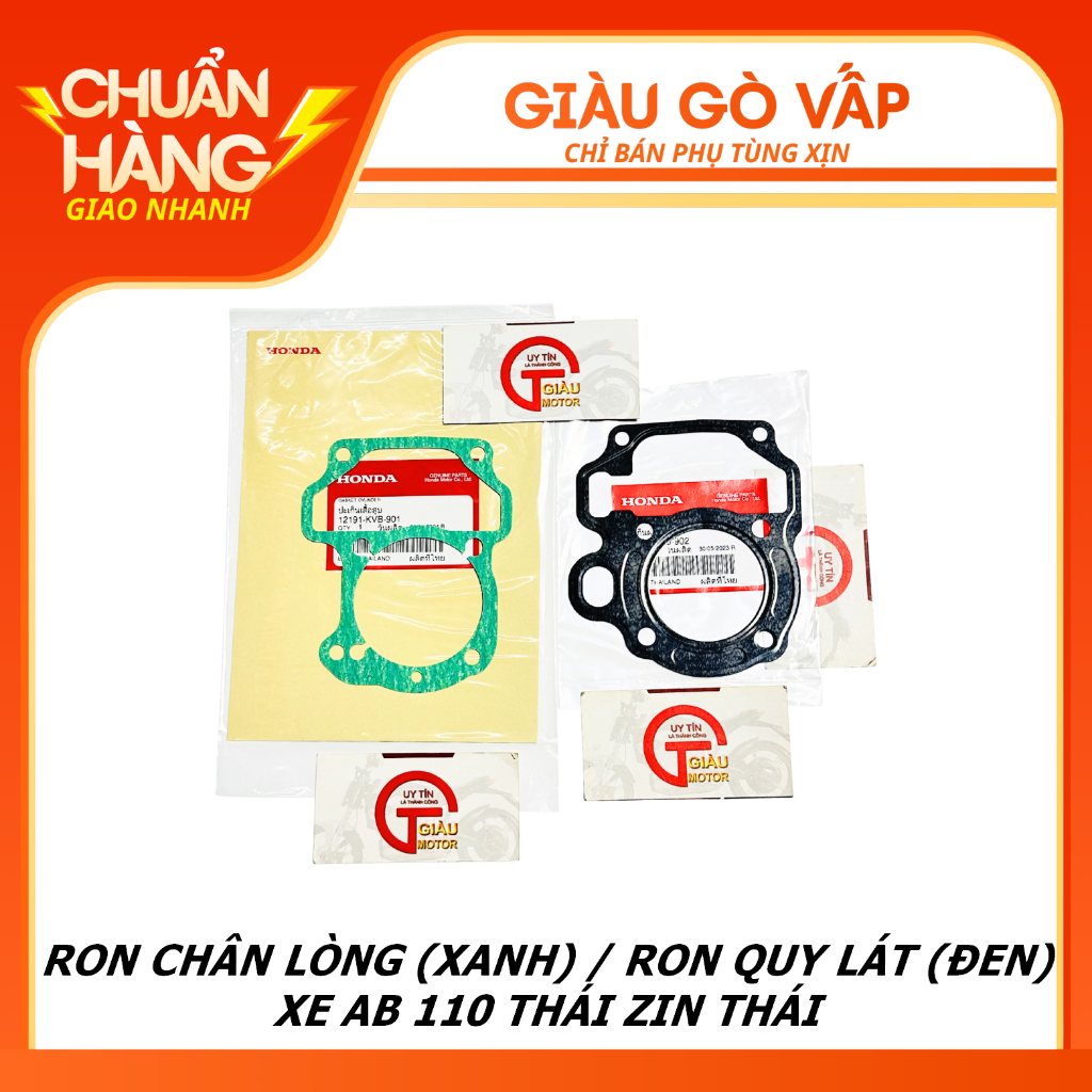 Ron Chân Lòng AB 110 Thái (Xanh) - Ron Quy Lát AB 110 Thái (Đen) Xịn Thái Lan _ PT Giàu Gò Vấp