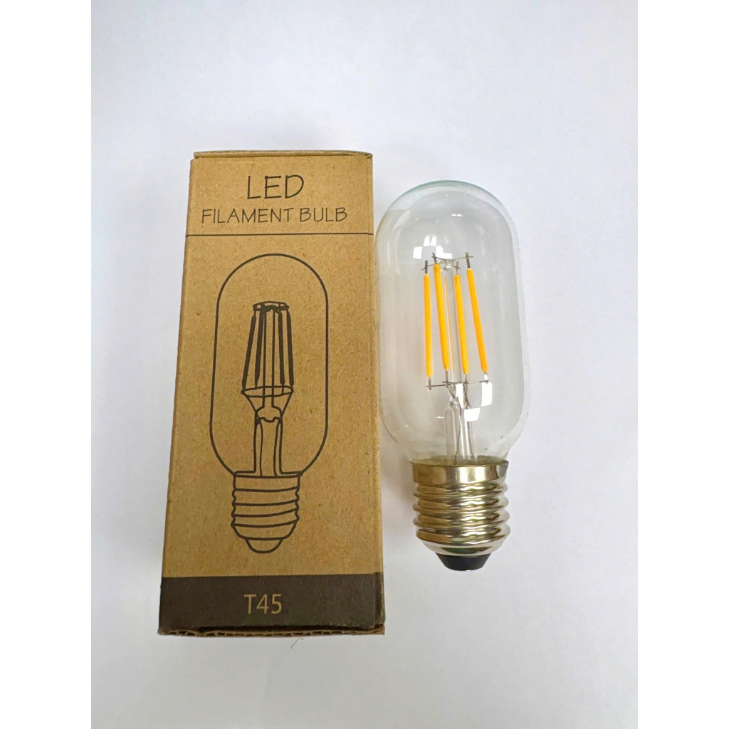 Bóng đèn LED EDISON T45 4W – Ánh sáng vàng 2700K/Đui E27 trang trí Vintage