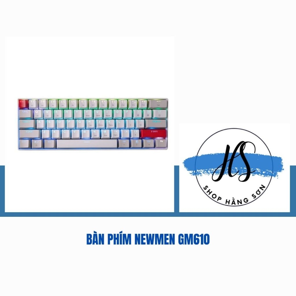 Bàn Phím Cơ Newmen GM610 – Hàng New, Bảo Hành 12 Tháng.