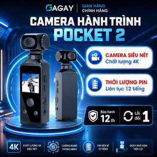 Camera hành trình Pocket 2 4K thể thao, máy ảnh mini đa dạng chức năng, nhỏ gọn, cảm biến chất lượng cao SKYCAM