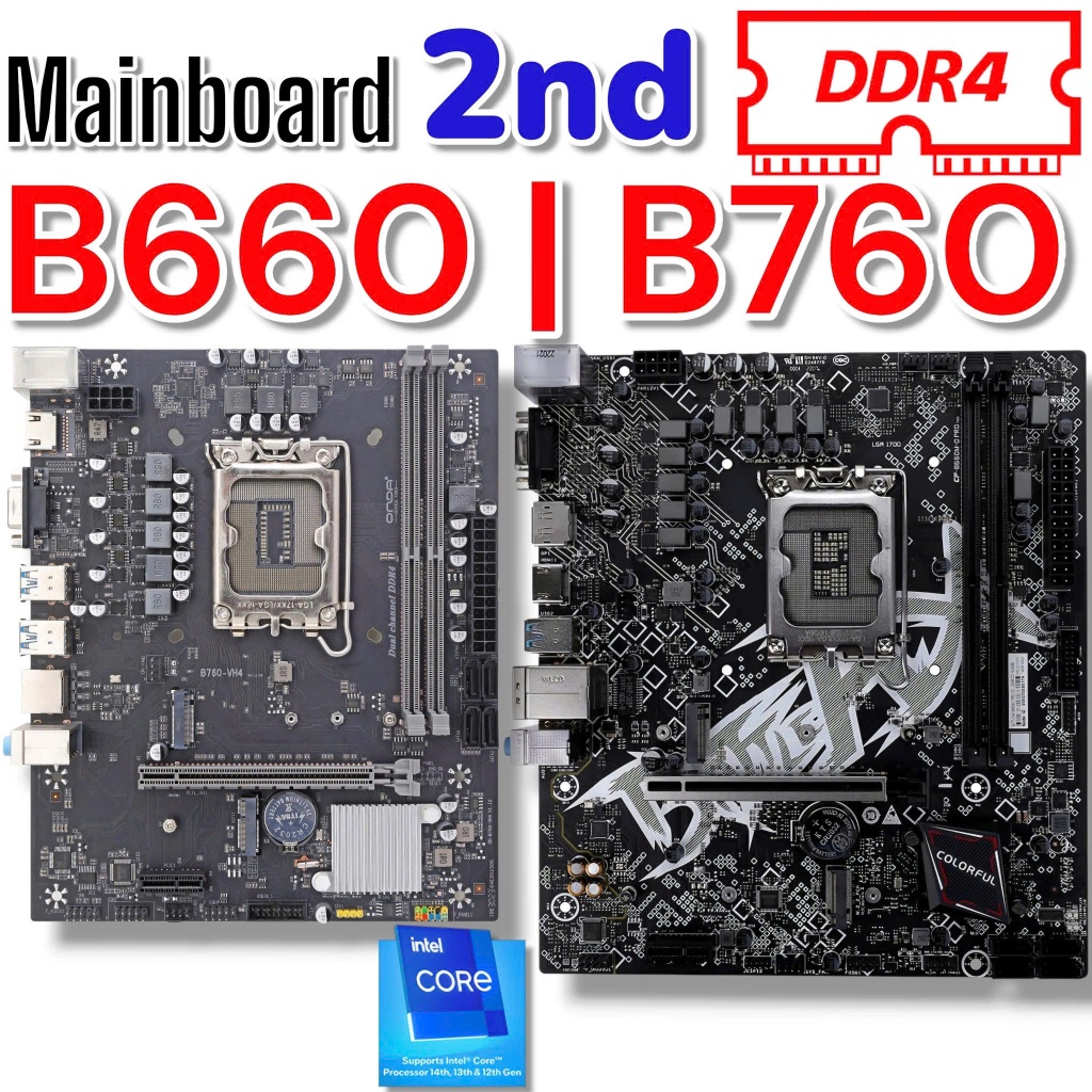 Mainboard B660M D4 - Các Hãng ASUS, GIGA, OEM... - Các Mã - 2nd Đẹp 98% - Rẻ Nhất Sàn