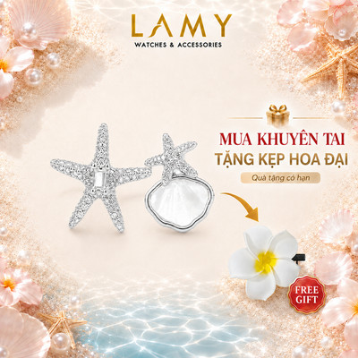 [BST Ocean Whisper] Khuyên tai Lamy Ocean charm 3403