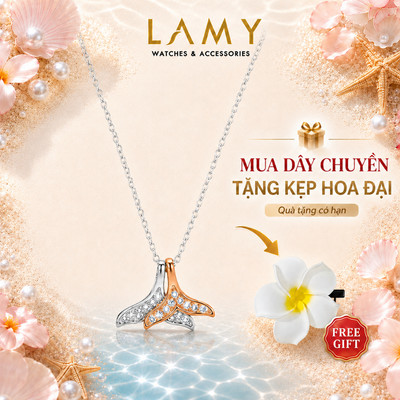 Dây chuyền bạc nữ LAMY Mermaid Tail Necklace Silver 6421